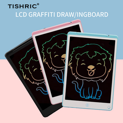 TISHRIC 12-инчов LCD таблет за писане Цифров таблет за рисуване Графичен таблет Дъска за рисуване Цифров блок за писане Стилус за рисуване