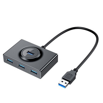 Настолна мишка, клавиатура, високоскоростен разширен адаптер, предаване на данни, 4 порта, USB 3.0 хъб, USB разширител