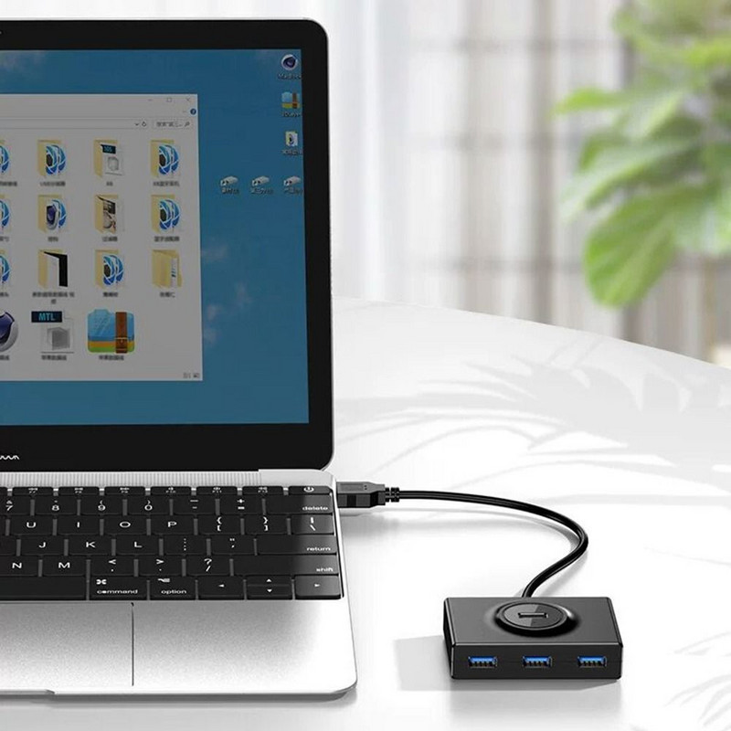 Stalinio kompiuterio pelės klaviatūra didelės spartos išplėstinis adapteris duomenų perdavimas 4 prievadai USB 3.0 šakotuvas USB plėtiklis