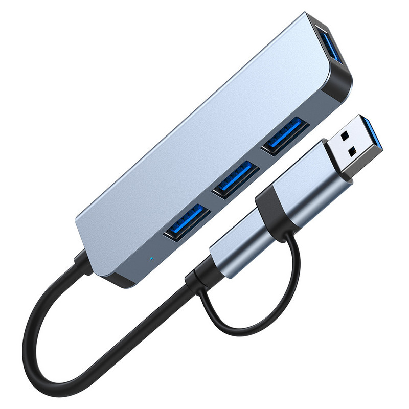 Pre Macbook ARK Multimedia 4-portový USB Hub USB A Type-C na 4*USB 3.0 adaptér USB rozbočovač typu C dokovacia stanica