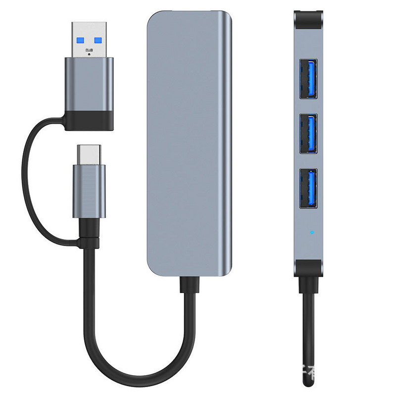 Pre Macbook ARK Multimedia 4-portový USB Hub USB A Type-C na 4*USB 3.0 adaptér USB rozbočovač typu C dokovacia stanica