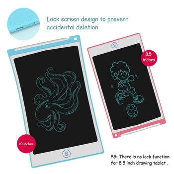 LCD таблет за рисуване Howshow 8.5 10 инча Графика за цифрово писане Подложка за ръкописен текст Електронна дъска Стилус mesa digitalizadora