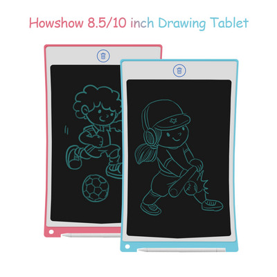 LCD таблет за рисуване Howshow 8.5 10 инча Графика за цифрово писане Подложка за ръкописен текст Електронна дъска Стилус mesa digitalizadora