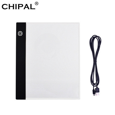 CHIPAL A5 LED Tablet за рисуване Цифрова графична платка USB LED Light Box Copy Pad Електронно изкуство Графична живопис Таблет за писане