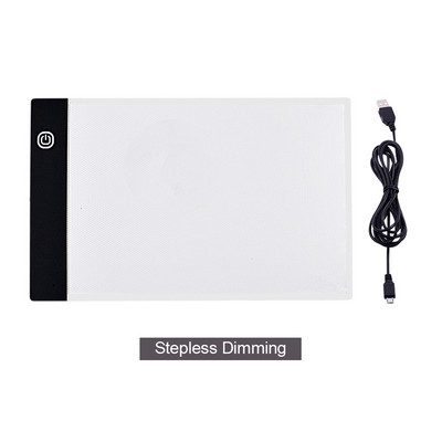 CHIPAL A5 LED piešimo planšetė skaitmeninė grafikos plokštė USB LED šviesos dėžutė kopijavimo bloknotas elektroninis meno grafikos tapybos rašymo planšetinis kompiuteris