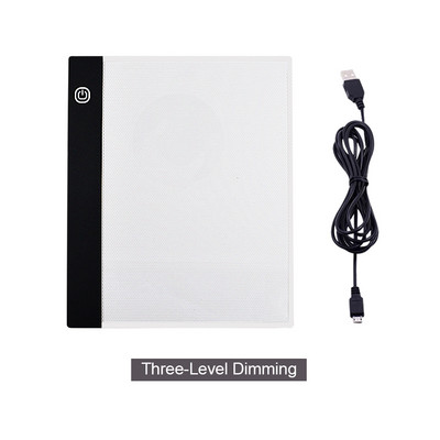 CHIPAL A5 LED piešimo planšetė skaitmeninė grafikos plokštė USB LED šviesos dėžutė kopijavimo bloknotas elektroninis meno grafikos tapybos rašymo planšetinis kompiuteris