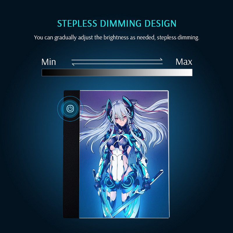 CHIPAL A5 LED piešimo planšetė skaitmeninė grafikos plokštė USB LED šviesos dėžutė kopijavimo bloknotas elektroninis meno grafikos tapybos rašymo planšetinis kompiuteris