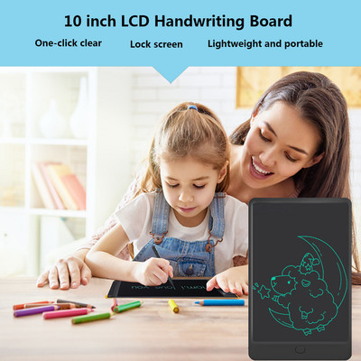 10-инчов LCD графичен цифров таблет за писане, преносим електронен блок за ръкописно писане за деца, подарък