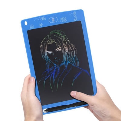 Jucării de desen pentru copii colorate de 8,5 inchi Tabletă de scris LCD Placă grafică digitală Tampă electronică de scris de mână + stilou pentru cadou pentru copii