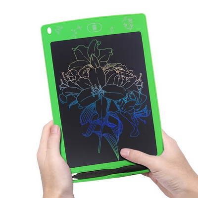 Jucării de desen pentru copii colorate de 8,5 inchi Tabletă de scris LCD Placă grafică digitală Tampă electronică de scris de mână + stilou pentru cadou pentru copii