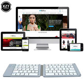 Nešiojama „Light-Handy“ mini belaidė sulankstoma „Bluetooth“ klaviatūra, sulankstoma belaidė klaviatūra, skirta IOS / Android / Windows ipad planšetiniam telefonui