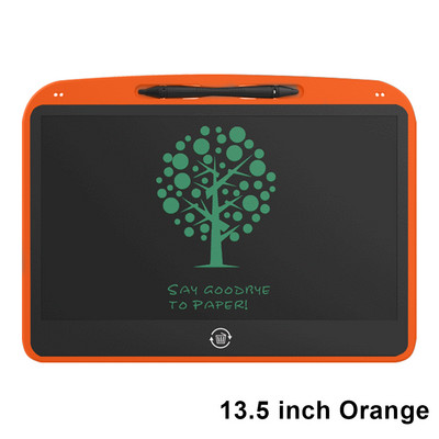 13,5 colio nešiojama elektroninė piešimo planšetė, ranka rašoma lenta Spalvinga skystųjų kristalų rašymo planšetė su rašikliu vaikams Studijų pastabos juodraštis