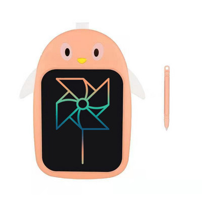 LCD jauks pārnēsājams pingvīnu rakstīšanas planšetdators + pildspalvas ar vienu klikšķi, izdzēsiet logotipa dēļa komplektu, izglītojošas rotaļlietas bērniem bērniem