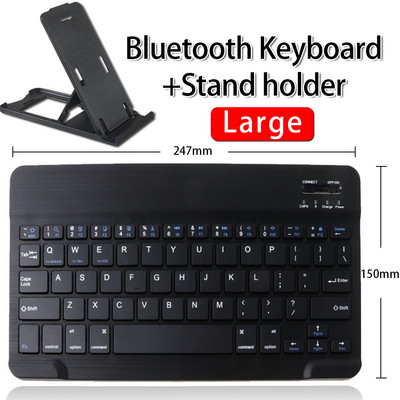Πληκτρολόγιο Ασύρματο πληκτρολόγιο Bluetooth για Tablet Notebook Τηλέφωνο Tablet Επαναφορτιζόμενο πληκτρολόγιο + (Tablet PC/Κινητό τηλέφωνο)