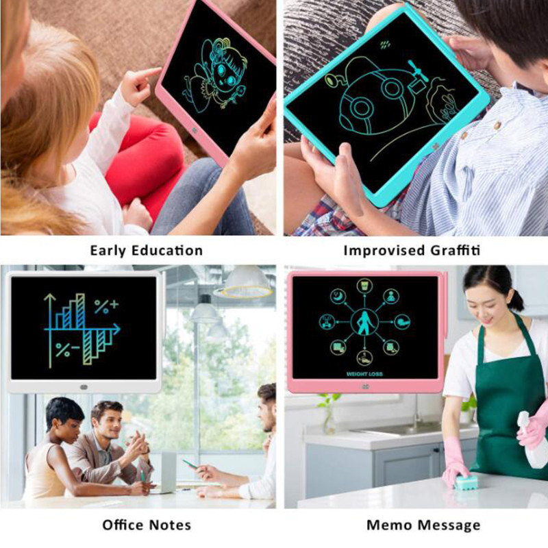 15-inčni LCD pisanje, crtanje, poruka, tablet, igračke na pločama, pametni papir za djecu i odrasle, rođendanski poklon sa šarenom olovkom