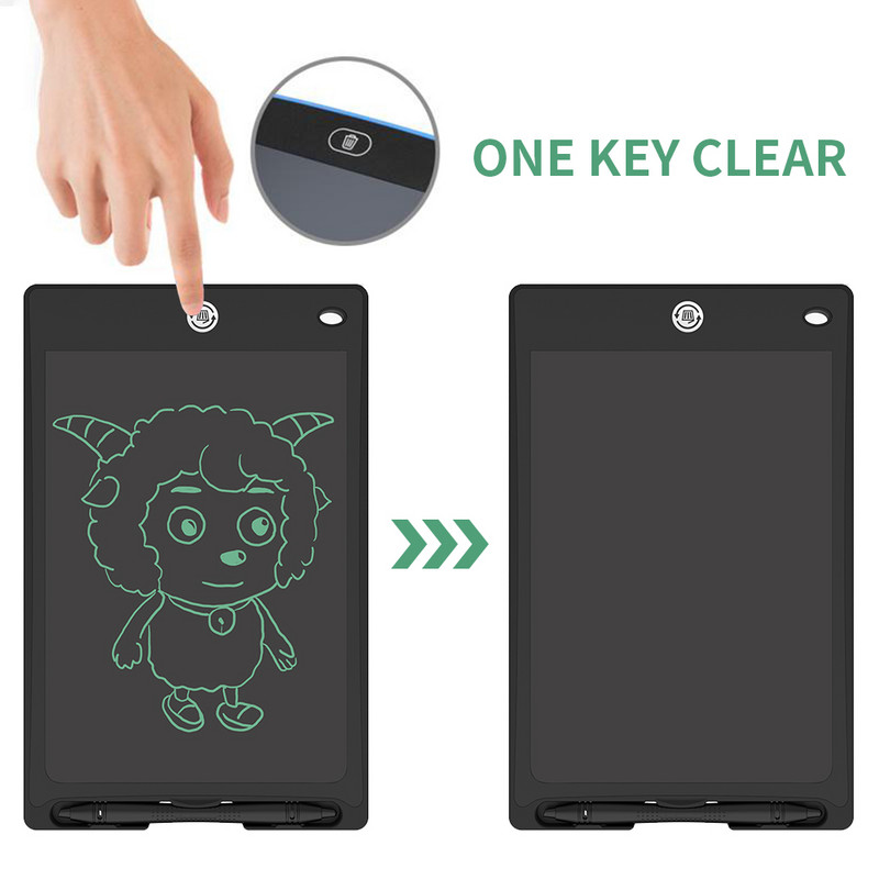 LCD tablet za pisanje Tablet za crtanje 8,8 inča Elektronička grafička ploča Blokovi za rukopis s olovkom za dječje rođendane Božićni darovi