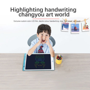 Ταμπλέτα σχεδίασης LCD 12 ιντσών Παιχνίδια για παιδιά Ηλεκτρονικός πίνακας γραφής σχεδίου με στυλό, πολύχρωμο μπλοκ γραφής Εκπαιδευτικά παιχνίδια