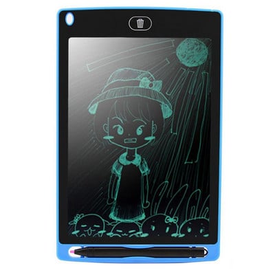 8,5 collu dāvanu mācību rotaļlietas piezīme elektroniskā grafika LCD rakstāmdēlis bērniem zīmēšanas bloks Rotaļlietas planšetdatora krāsains ekrāns