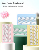 Candy Color Bluetooth tipkovnica za iPad 10th Air 5 Mipad 5 Samsung Huawei Lenovo Tablet bežična tipkovnica+USB kabel