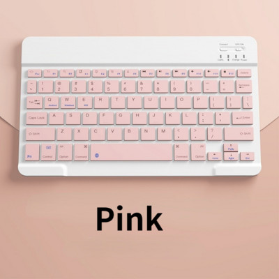 Νέο για iPad ασύρματο πληκτρολόγιο Bluetooth επαναφορτιζόμενο εξαιρετικά λεπτό μίνι σίγασης κατάλληλο για tablet Android IOS Windows Phone