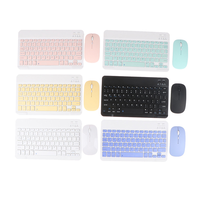 1 set 10 inča univerzalne bežične Bluetooth tipkovnice miša za iPad tablete prijenosna računala pametne telefone s USB kabelom