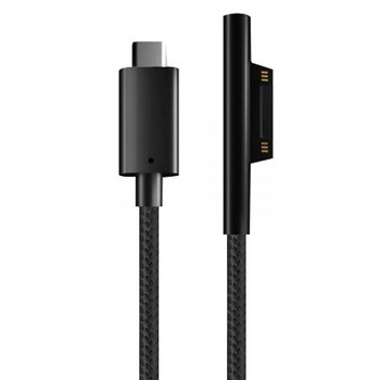 Besegad 1.5m 15V USB Type-C захранване Адаптер за зареждане Кабел Кабел Домашно зарядно устройство за стена за таблет Microsoft Surface Pro 6 5 4 3