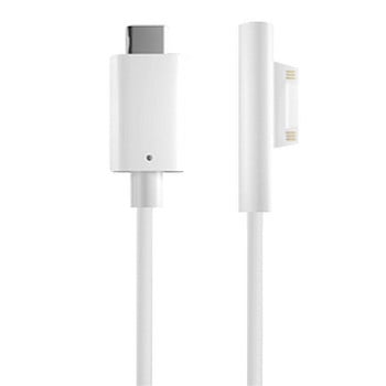 Besegad 1.5m 15V USB Type-C захранване Адаптер за зареждане Кабел Кабел Домашно зарядно устройство за стена за таблет Microsoft Surface Pro 6 5 4 3