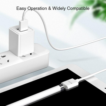 RAXFLY USB зарядно за Apple Pencil Кабел за зареждане от мъжки към женски удължителен конектор за зареждане Адаптер USB кабел за iPad Pencil