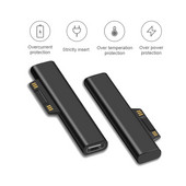 15V/3A USB C moteriškas PD greito įkrovimo keitiklio magnetinio įkroviklio adapterio kištukas, skirtas Microsoft Surface Pro 7/6/5/4/3/Go/Book1/2