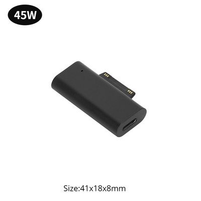 102W оригинален PD адаптер за бързо зареждане Type-C, таблет, магнитен конвертор, зарядно устройство за Microsoft Surface Pro X 8 7 6 5 4 3 Go Book