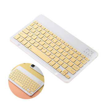 Безжична клавиатура за таблет iPad iPhone Bluetooth-съвместима акумулаторна 10-инчова Teclado за Android iOS Windows система
