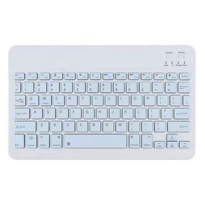 Bezvadu tastatūra planšetdatoram iPad iPhone ar Bluetooth saderīga uzlādējama 10 collu Teclado Android iOS Windows sistēmai