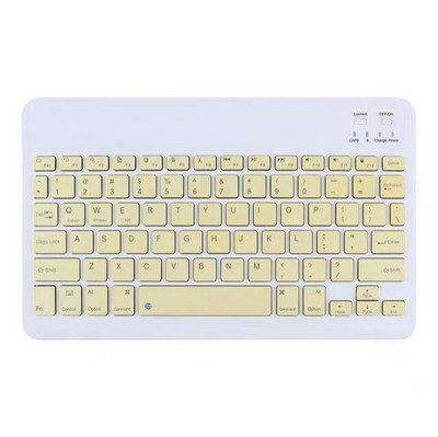 Bezvadu tastatūra planšetdatoram iPad iPhone ar Bluetooth saderīga uzlādējama 10 collu Teclado Android iOS Windows sistēmai