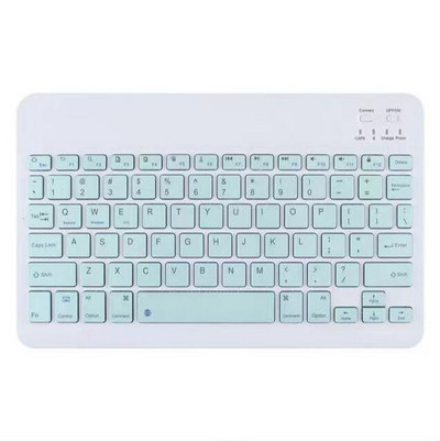 Bezvadu tastatūra planšetdatoram iPad iPhone ar Bluetooth saderīga uzlādējama 10 collu Teclado Android iOS Windows sistēmai