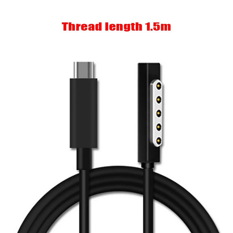 Tip C Napajanje Punjač Adapter USB-C Kabel za brzo punjenje 1,5 m za Microsoft Surface Pro 1 2 Tablet PD Punjenje
