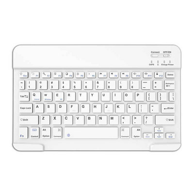 10 collu Bluetooth tastatūra tālrunim planšetdatoram iPad Air Pro Pad Android iOS Windows īpaši plāna ārējā uzlāde, bezvadu