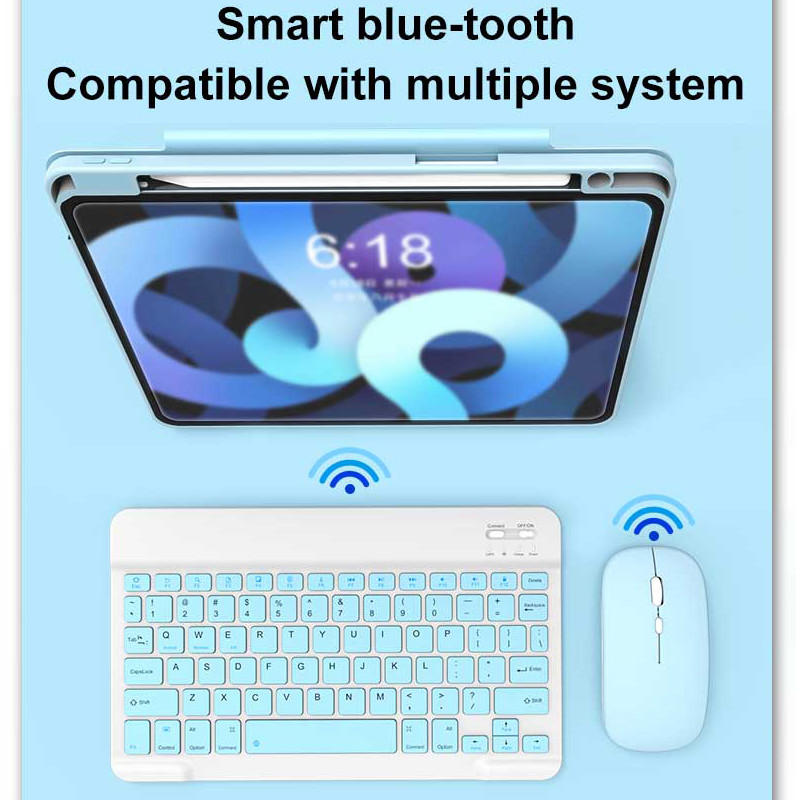 Mini mouse cu tastatură Bluetooth fără fir pentru Android IOS Windows IPad Lenovo Samsung Huawei Tabletă Telefon Kit tastatură Seturi de șoareci