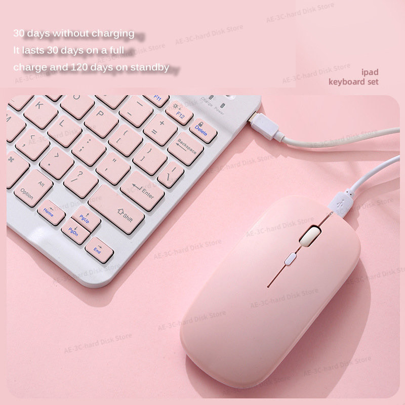 Skirta 7-osios kartos „iPad“ 10/7 colių „Bluetooth“ klaviatūrai „IPad Pro Air“ belaidei klaviatūrai, skirta „Xiaomi Apple Huawei Tablet“