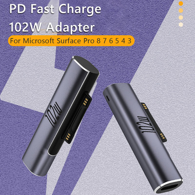 1PC za Microsoft Surface Pro X 8 7 6 5 4 3 Go Book USB Type C PD Fast Charging Plug Converter 102 W USB C punjač Power Adapter