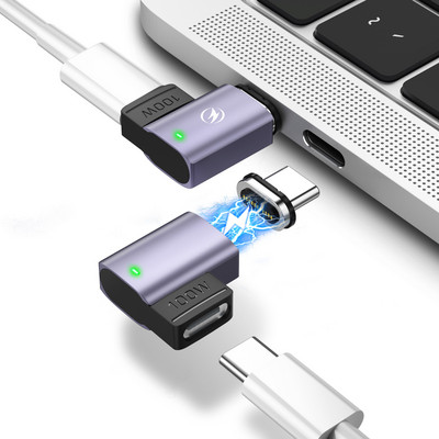 Adaptor magnetic FONKEN USB tip C 100W pentru laptop Macbook Pro Air M1 Adaptor de încărcare rapidă Adaptor USB C magnetic pentru Samsung