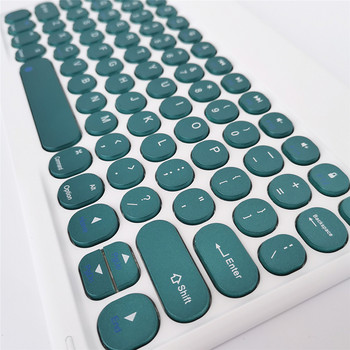 за Samsung Galaxy Tab A7 10.4 S6 Lite Keyboard Round Cap Vintage 10 inch Keyboard за Huawei/Xiaomi/iPad Магнитни клавиатури