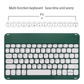 Πληκτρολόγιο ασύρματης φόρτισης Typc Mini Πληκτρολόγιο Bluetooth 78 πλήκτρων για φορητό τηλέφωνο Ipad Υπολογιστής tablet Smart Keyboard