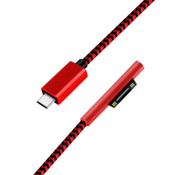 1,8 m USB Type-C адаптер за зарядно устройство 15v 3A Pd кабел за бързо зареждане за Microsoft-Surface Pro 3 4 5 6 7