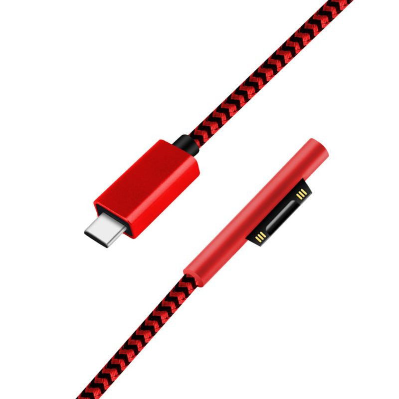 1,8 m USB C tipa barošanas avota lādētāja adapteris 15 v 3 A Pd ātrās uzlādes kabelis, kas paredzēts Microsoft Surface Pro 3 4 5 6 7