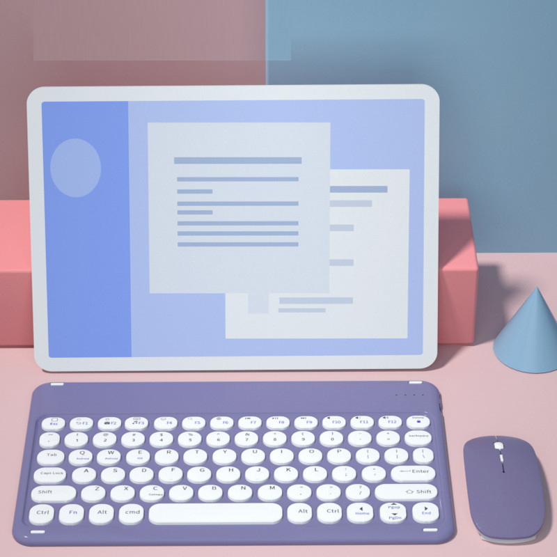 Su Bluetooth suderinama klaviatūra Telefono planšetinis kompiuteris belaidė klaviatūra, skirta iPad 2021 Pro 11 Air 4 3 klaviatūros, skirtos Huawei Matepad Samsung