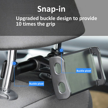 Универсален 4-11-инчов вграден държач за таблет за кола за iPad Air 1 Air 2 Pro 9.7 Поддържаща стойка за задната седалка Аксесоари за таблети в автомобили