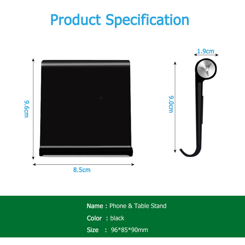 Kvaliteetne tahvelarvutihoidja alus iPad Kindle`i jaoks. Kokkupandav reguleeritava nurgaga lauakinnitus iPhone 13 12 Pro Max Mini Samsung S21 jaoks
