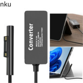 15 V-os 65 W-os táptöltő konverter adapter túlterhelés elleni védelem PD gyorstöltő kábel Microsoft Surface Pro 8/7/6/5/4/3/GO/BOOK