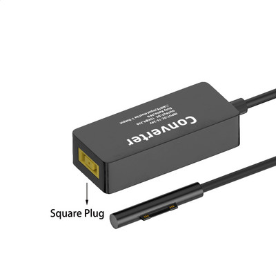 15 V-os 65 W-os táptöltő konverter adapter túlterhelés elleni védelem PD gyorstöltő kábel Microsoft Surface Pro 8/7/6/5/4/3/GO/BOOK