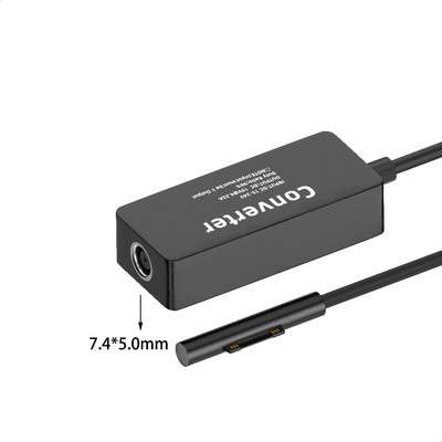 15 V-os 65 W-os táptöltő konverter adapter túlterhelés elleni védelem PD gyorstöltő kábel Microsoft Surface Pro 8/7/6/5/4/3/GO/BOOK